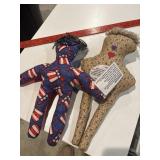 Two handmade Dammit Dolls