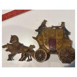 Heavy, cast-iron carriage doorstop