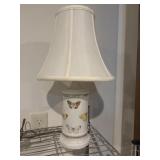 Ceramic butterfly lamp