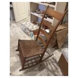 Ladder back rocking chair