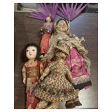 Vtg dolls from around the world