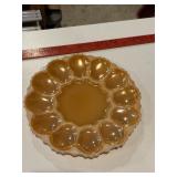 Vtg Anchor Hocking Fire King Peach Lustre Egg