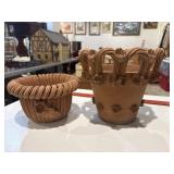 Ornate Mexican terra-cotta pots