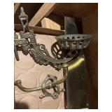 Brass oil, lamp holder, hook, kickplate