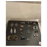 17 pair of earrings
