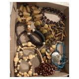 Wood beads, and more necklaces