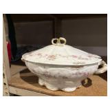 Rare Theodore Haviland Limoges Pink Morning Glory