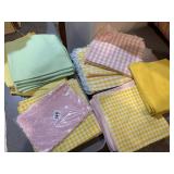 Gingham, napkins, and linen