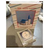 Ceramic church and plate