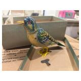 Kohler Germany metal toy parrot WORKS!