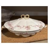 Rare Theodore Haviland Limoges Pink Morning Glory