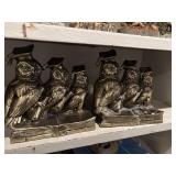 Brass Owl Bookends