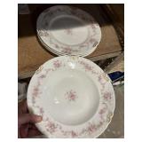 Rare Theodore Haviland Limoges Pink Morning Glory