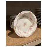 Rare Theodore Haviland Limoges Pink Morning Glory