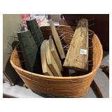 Williamsburg style fruit conesand basket