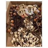Necklaces, shells, and beads