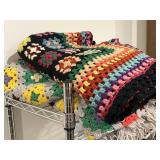 Two afghan blankets