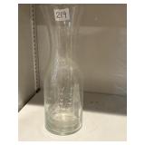 Carafe w/etched glass ship