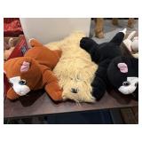 3 large 1980s Pund Purries and puppy