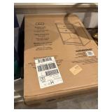 NIB accent table black finish