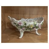 Antique Von Schierholz Germany Porcelain Basket