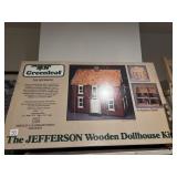 NIB wooden Jefferson Dollhouse Kit.