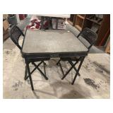 Vtg metal folding childï¿½s table and chairs