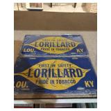 Lorillard tobacco license plates
