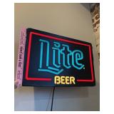Miller lite Beer sign- works