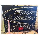 Bud Light neon beer, sign only thermostat- works