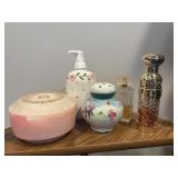 Vtg vanity items and perfumes