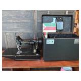 Singer, featherweight 221K sewing machine with