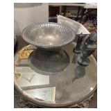 Vanity tray, pewter bowl,etc