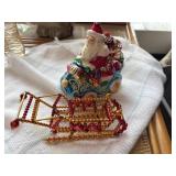 Christopher Radko Ornament and beaded ornament