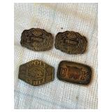 Brass belt buckles