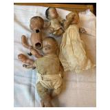 Vtg dolls. Damaged