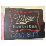 Miller High Life Beer sign not working