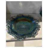 Vtg Indiana Carnival glass serving dish