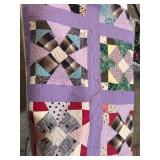 Hand sewn quilt 76"x70ï¿½