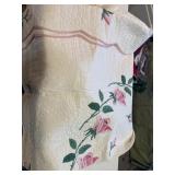 Quilt with roses 76" x90ï¿½