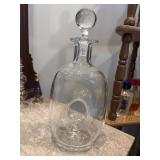 BACCARAT MOUTH BLOWN DONUT HOLE GLASS 13" C