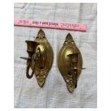 Brass sconces