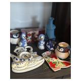 S&P, clock, mugs, etc