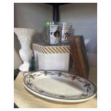 Nirman rockwell, hat box, vase. Etc