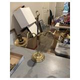Brass candelabra movable and duck accents