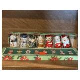 Vintage 7 Christmas Place Settings by Commodore