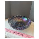 Carnival glass bowl