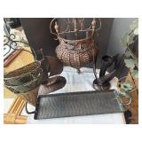 Decor, candlestick holders, wall, pockets, tray,