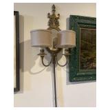 Brass hanging wall lamp 68"