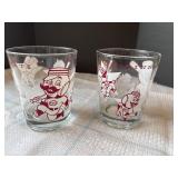 Vtg Cincinnati Reds glasses